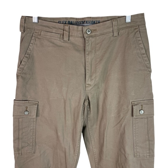 Duluth Trading Co Other - Duluth Mens Flex Ballroom Khakis Cargo Pants‎ 32x30 Brown Canvas Relaxed Fit